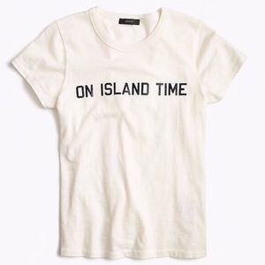 J. Crew womens on island time tee